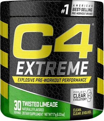 Cellucor C4 Extreme - Explosive Pre-Workout - 30 Servings - Twisted Limeade • $24.99