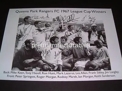 £3.79 • Buy QUEENS PARK RANGERS FC 1967 LEAGUE CUP FINAL WINNERS SIGNED X 12 RE-PRINT 