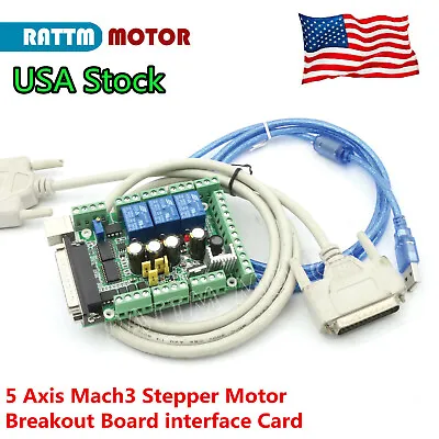 〖US〗 5 Axis Mach3 CNC Control Card Stepper Motor Controller Board Breakout Board • $24.99