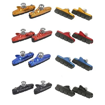 1 Pair Road Bicycle Brake Shoes Pads 55mm For C-Brake Cycling Fittings Useful • $28.28