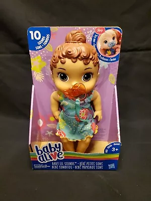 Baby Alive Baby Lil Sounds: Interactive Brown Hair Baby Doll Kid Toy Gift • $19.99