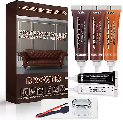 Brown Leather Repair Kits For Couches - Vinyl And Leather Repair Kit -Leather & • $22.86