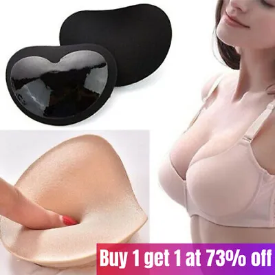 £3.15 • Buy Women Silicone Gel Top Push Up Bra Pads Insert Breast Enhancer Bikini Swimwear