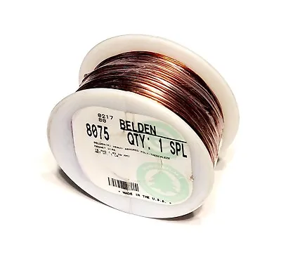 BELDEN 8075 Magnet Wire Heavy Armored Poly-Thermaleze 18 AWG 1 Spool • $179.99