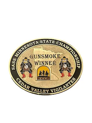 SASS Minnesota State Championship Belt Buckle Gunsmoke Winner Vigilantes • $69.99