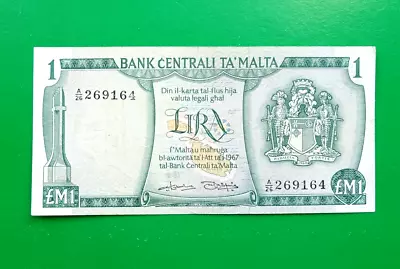 1 Lira Malta 1973 P#31b • $7