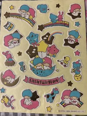 Vintage 1984 Sanrio LITTLE TWIN STARS Stickers Pink Sealed RARE!! • $24.50