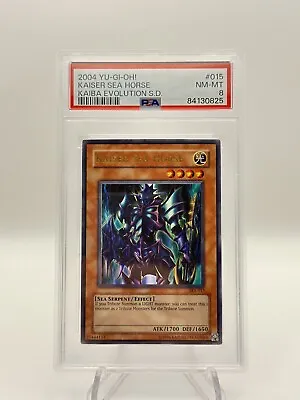 2003 Yu-Gi-Oh! OCG Duelist Legacy Volume 4 Japanese Kaiser Sea Horse PSA 8 • $17.50