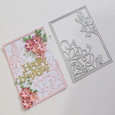 Butterfly Flower Metal Cutting Dies Stencils DIY Scrapbooking Album Paper Card  • $4.99