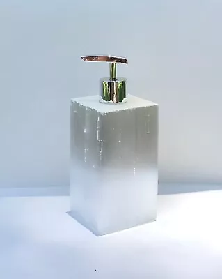 Selenite Soap Dispenser Made In Crystal Rock • $120