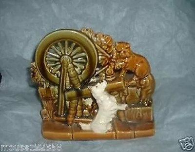 McCoy Scotty Dog Planter  Spinning Wheel • $129.99