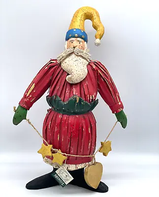 Midwest Of Cannon Falls Handcrafted Corn Husk Folk Art Country Santa Decoration • $18.95