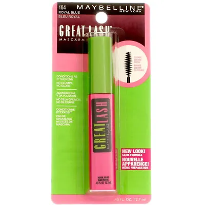 Maybelline Great Lash Washable Mascara Royal Blue 104 0.43 Fl Oz • $12.64