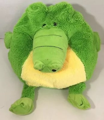 Jay Play Mushable Pot Bellies Alligator Crocodile Green Yellow Microbead Plush • $8.99