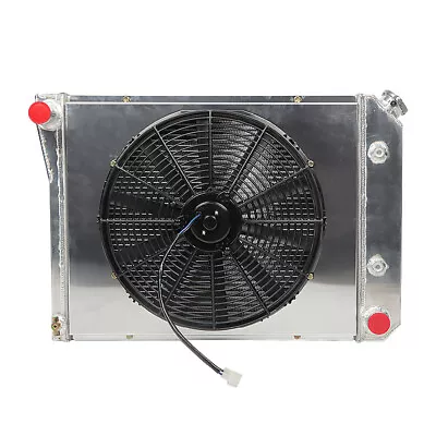 3 Row Radiator+Shroud Fan Kit For Chevy 68-74 Nova 70-81 Camaro 75-87 El Camino • $156.78