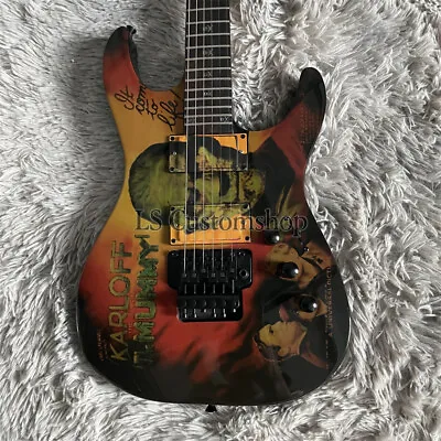 Custom Kirk Hammett KH-3 Karloff Mummy Electric Guitar Rosewood Fretboard Skull • $289.42