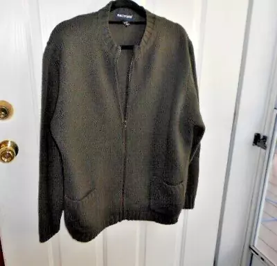 Vintage Britches Outdoors Sweater Mens M Wool Full Zip Pockets • $14.50