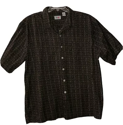 Perry Ellis AMERICA Men’s 100% Cotton Short Sleeve Shirt Size XL (M652) • $11.95