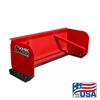 6' Red Skid Steer Snow Pusher Box/bobcat/kubota/quick Attach/free Shipping • $1899.99