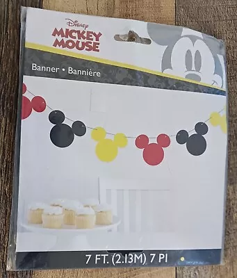 Mickey Mouse & Friends Garland Banner Party Decoration Accessory New In Package • $9.50