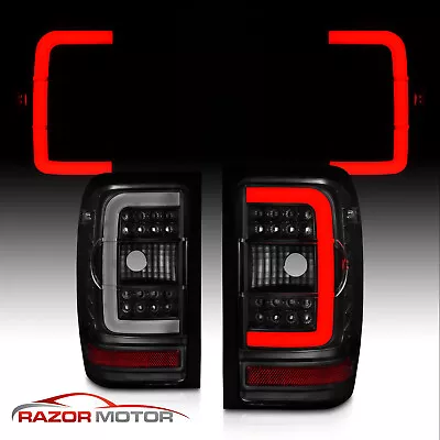 [LED C Light Bar] 2001-2011 Ford Ranger Smoke Black Housing LED Tail Lights • $130.55