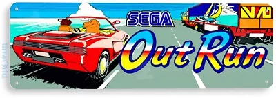 Out Run Arcade Sign Classic Arcade Game Marquee Game Room Tin Sign A894 • $8.45