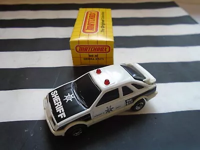 Matchbox Ford Sierra Xr4i Rare Lasertronic Police Model Usa Box! Rare Model! Nos • £12.99