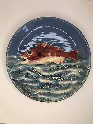 Antique Portuguese Small Polissy Majolica Plate Bordallo Pinheiro A.1 MidCentury • $700