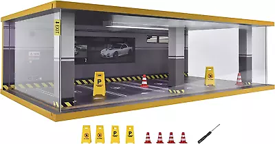 1/24 Scale Model Car Display Case With Light 1 24 Diecast Cars Storage Cases In • $96.99
