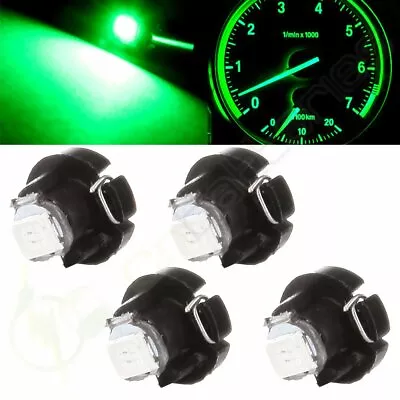 4PCS Green T3 Neo Wedge 1 SMD 2835 LED Car 12V 8mm Bulbs HVAC Climate Dash Light • $8.69