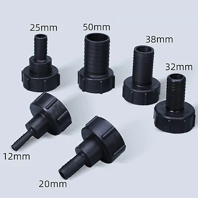 IBC Tank AdapterIBC Connector 12mm To 50mm  Water Pipe Tap Cap Joint Fitting • £7.29
