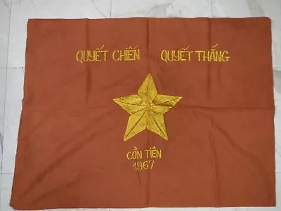 FLAG  VC NLF North VN Army  Battle Flag  Victory In CON TIEN 1967 FLAG Z • $56