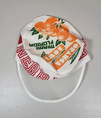 Vintage Orange Bowl Miami Florida Nebraska Huskers Sun Visor Cap • $50