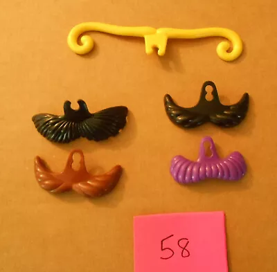 Mr Potato Head Parts Accessories Lot Of 5 Different Unique Mustaches P58 • $9.95