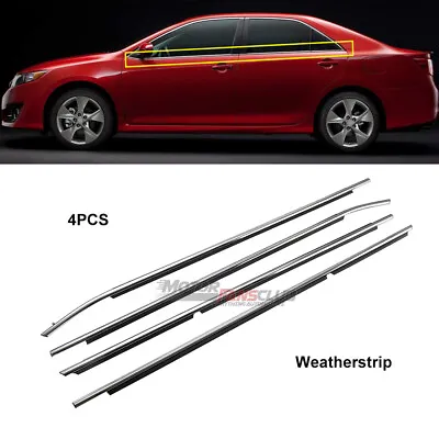 Car Door Window Trim Moulding Belt Weatherstrip For Toyota Camry 2012 2013 2014 • $53.50