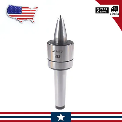 MT3 Lathe Live Center Morse Taper Bearing Nose Turning Precision 0.000197  New • $29.99