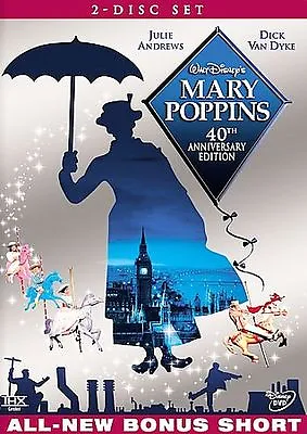 MARY POPPINS - Disney 40th Anniversary Edition 2 DISC SET DVD • $5.88
