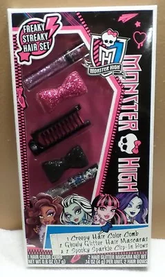 Monster High Freaky Steaky Hair Set NIB 2014 MattelPlay Makeup Pink Purple Black • $1.99