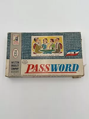 Password - By Milton Bradley - Vintage Game 1962 Set #4260 • $5.60