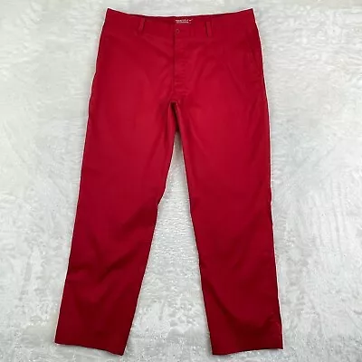 Nike Pants Mens 36x30 Red Dri-Fit Golf Performance Stretch Standard Fit • $28