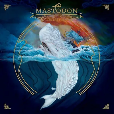 MASTODON Leviathan BANNER 2x2 Ft Fabric Poster Tapestry Flag Album Cover Art • $19.95