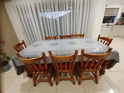 $300 • Buy 8 Chairs Solid Teakwood Dining Table Set