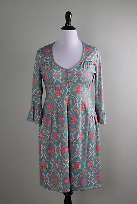 CABANA LIFE NWT $136 UPF 50+ Handkerchief Geo Floral Casual Dress Size Large • $49.99