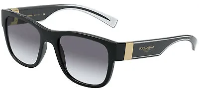$273.90 • Buy Dolce & Gabbana STEP INJECTION DG 6132 Black/Grey 54/20/145 Men Sunglasses