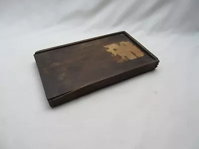 £15.95 • Buy Vintage Old Small Wooden Pencil Box Case Or Instrument Box