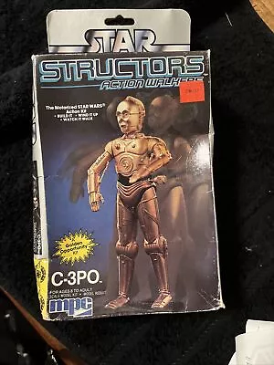 VINTAGE 1984 MPC Model STAR WARS: STRUCTORS C-3PO Kit #1-1901 Built • $12.99