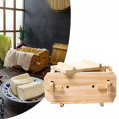 Tofu Cheese Maker & Press Tofu Press Wooden For Cheese Paneer Home Use • £19.74