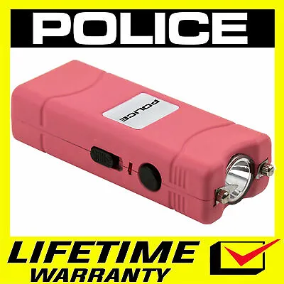 POLICE Stun Gun 801 PINK 400 BV Mini Rechargeable LED Flashlight • $11.65
