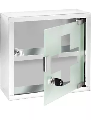 Medicine Cabinet With LockWall Mounted Bathroom StorageHanging Medical Cabinet • $39.99