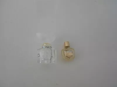 2 Vintage Mini Parfum Bottles Ecusson Paris Oscar De La Renta Parfums Stern • $11.99